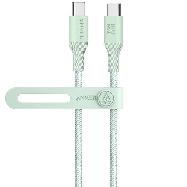 Anker 544 Bio-Based USB C-USB C Cable Fast Charging 140W 0.9M Cable – Green