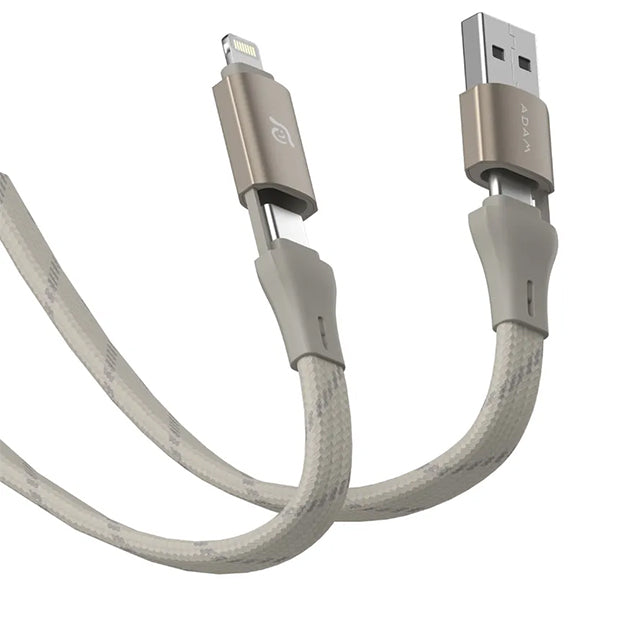 Adam Elements PeAk MF401 4-In-1 60W Magnetic Flat Charging Cable