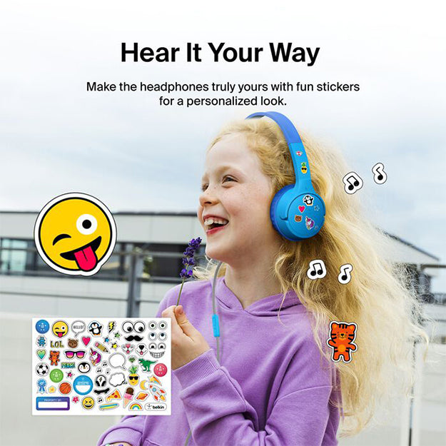 Belkin SoundForm 3.5mm Mini Wired On-Ear USB-C Headphones For Kids