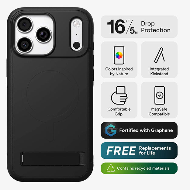 Zagg Sedona MagSafe Case With KickStand For Apple iPhone 18 PRO MAX / 17 PRO MAX