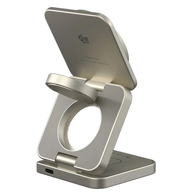 Adam Elements Mag 3 Ultra Qi2 3-in-1 Foldable Charging Station