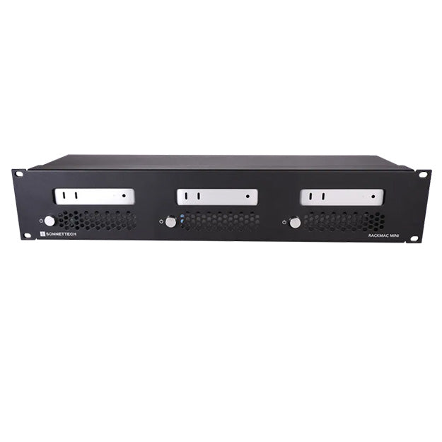 Sonnet RackMac Mini (2024+) 2U Rack Kit For 3 Mac Minis (M4+) - Black