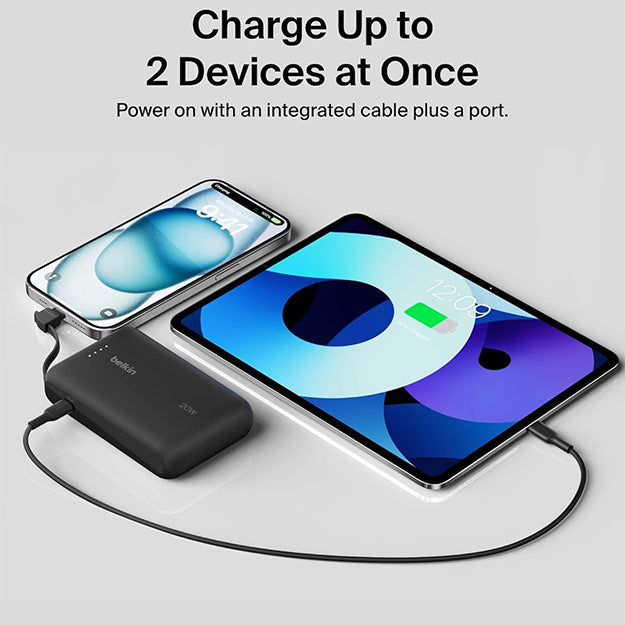 Belkin BoostCharge 10 000 mAh With USB-C Cable Power Bank