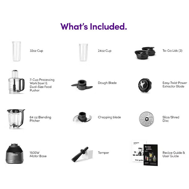 Nutribullet Triple Prep System - Black & Grey