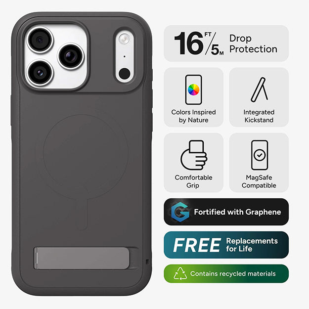 Zagg Sedona MagSafe Case With KickStand For Apple iPhone 18 PRO MAX / 17 PRO MAX
