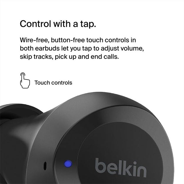 Belkin SoundForm Bolt Wireless In-Ear Earbuds - Black