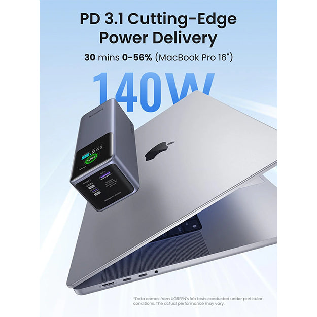 UGreen 25 000mAh 200W Nexode Power Bank With Smart Digital Display - Space Grey