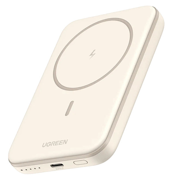 UGreen Magnetic Wireless Power Bank 5000mAh With MagSafe - White