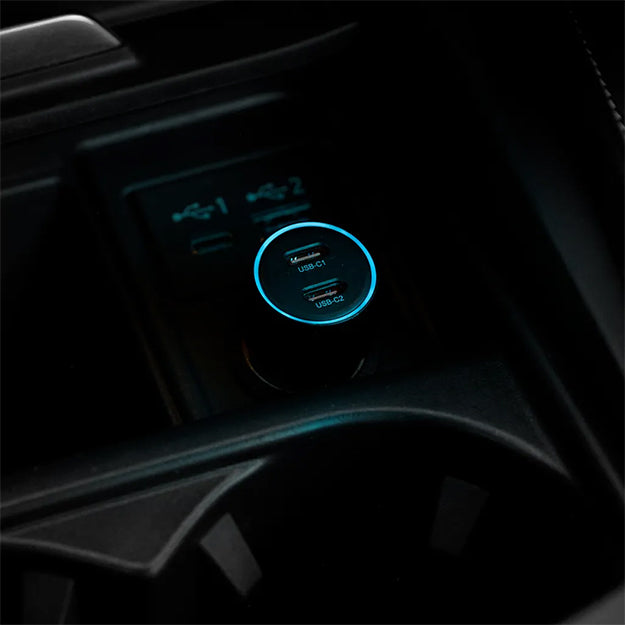 Adam Elements OMNIA C40 40W Fast Dual USB-C Car Charger - Black