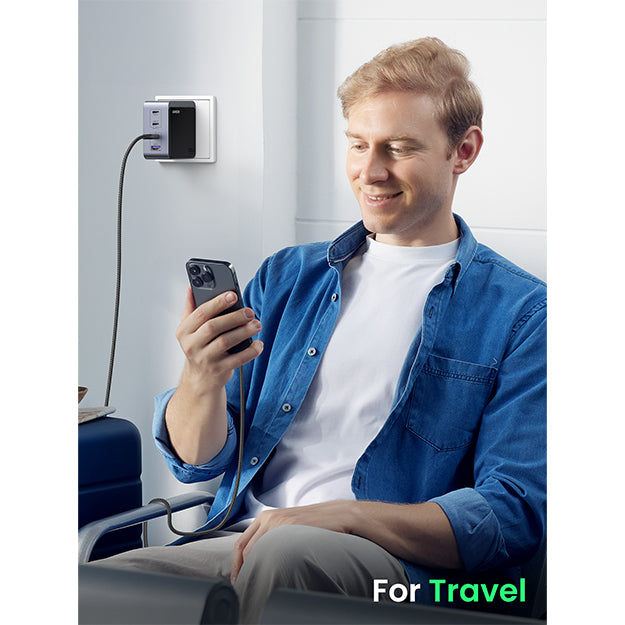 UGreen Nexode 4 Port PD/USB Wall Charger - Grey