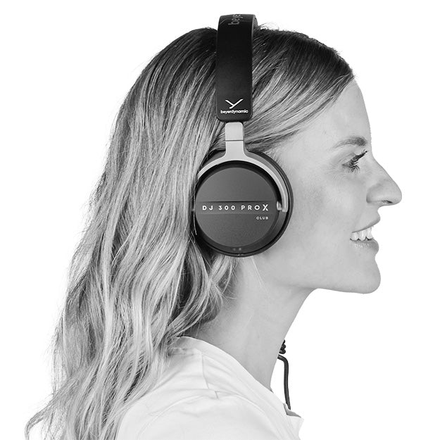 Beyerdynamic DJ 300 PRO X CLUB Professional 2-in-1 DJ On-Ear Wired Headphones - Black