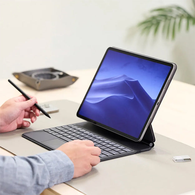 Adam Elements Matrix 12 iPad Magic Keyboard For iPad Air 13" M2 , Pro 12.9" (3rd - 6th Gen) - Black