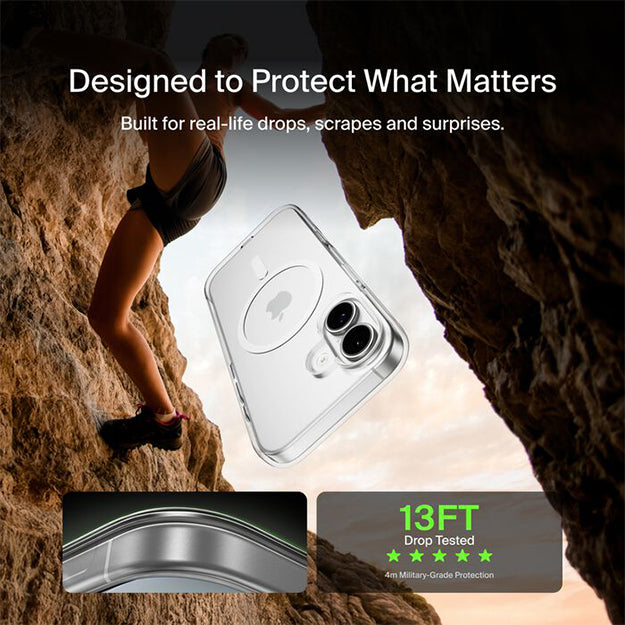 Belkin SheerForce Clear Case For iPhone 17 - Transparent