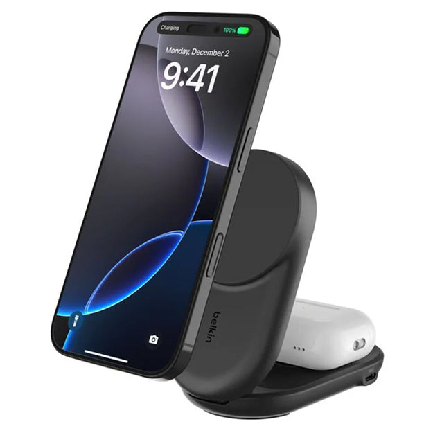 Belkin UltraCharge 25W 2-in-1 Qi2 Round Magnetic Wireless Charger
