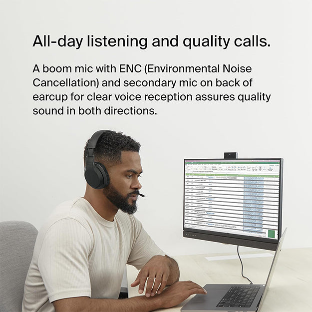 Belkin Soundform Wireless Over-Ear Headset - Black