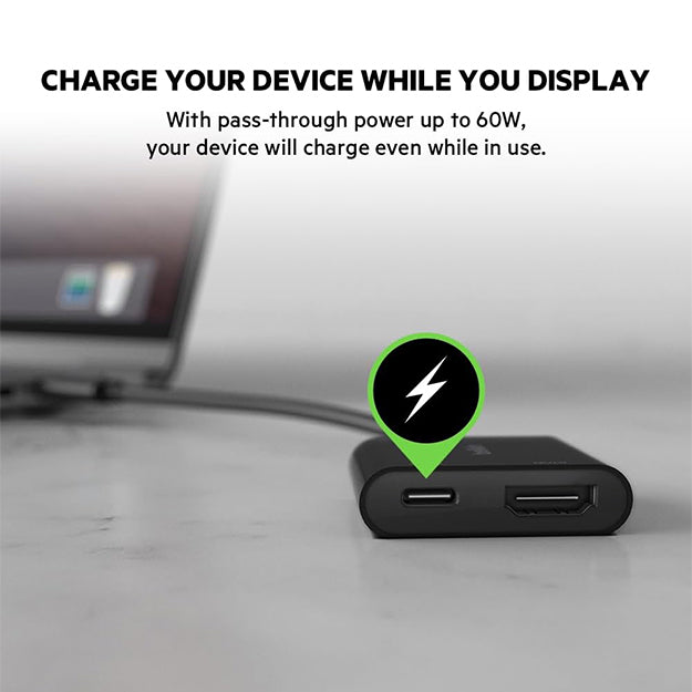 Belkin 60W USB-C to HDMI Adapter Cable - Black