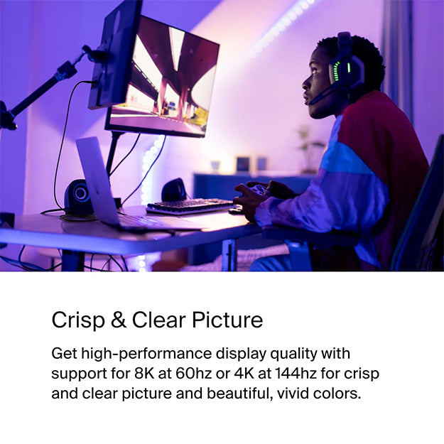 Belkin USB-C To Display Port 1.4 Cable 1.8 Meter Cable - Black