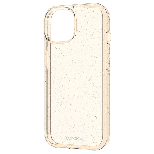 Body Glove Glitter2 Case For iPhone 15 - Clear Rose Gold
