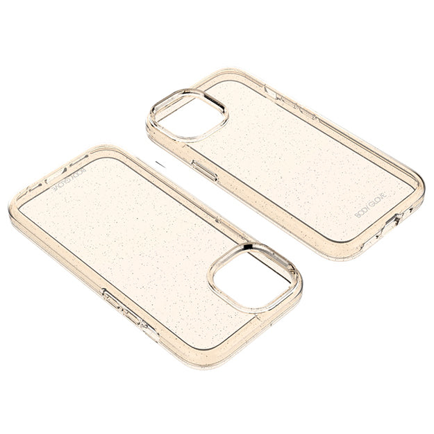 Body Glove Glitter2 Case For iPhone 15 - Clear Rose Gold
