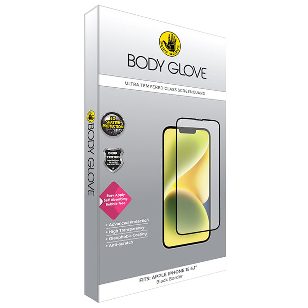 Body Glove iPhone 15 Ultra Tempered Glass Screen Protector Clear