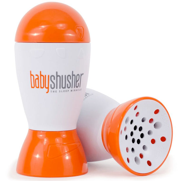 Baby Shusher Sleep Miracle Sound Machine With Rhythmic Human Shushing Voice - White/Orange