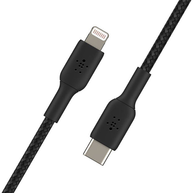 Belkin Braided USB-C To Lightning Cable (2m) - Black