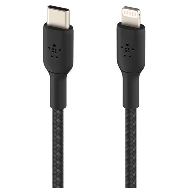 Belkin Braided USB-C To Lightning Cable (2m) - Black