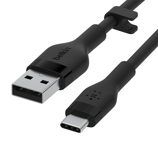 Belkin Boostcharge Flex USB-A to USB-C Silicone Cable 2 Meter - Black