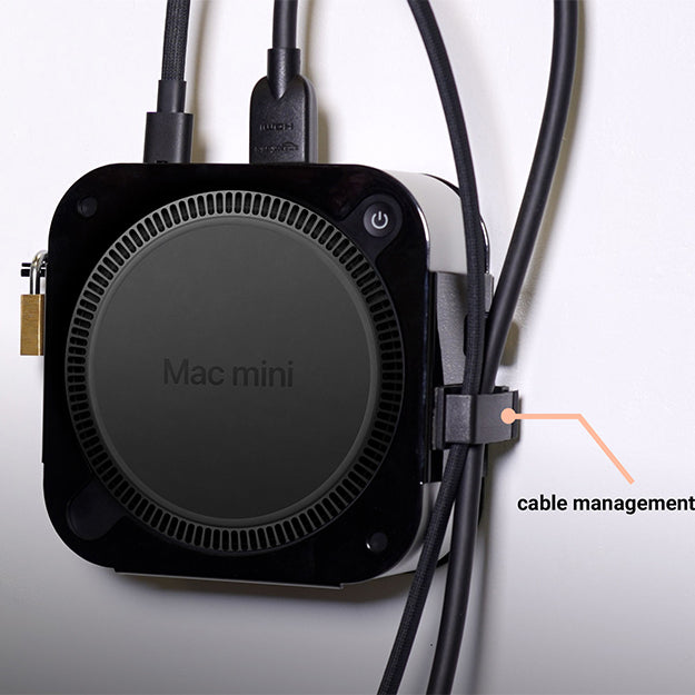 Sonnet MacCuff Mini VESA/Desk/Wall Security Mounting Bracket For Mac Mini 2024 (M4) - Black