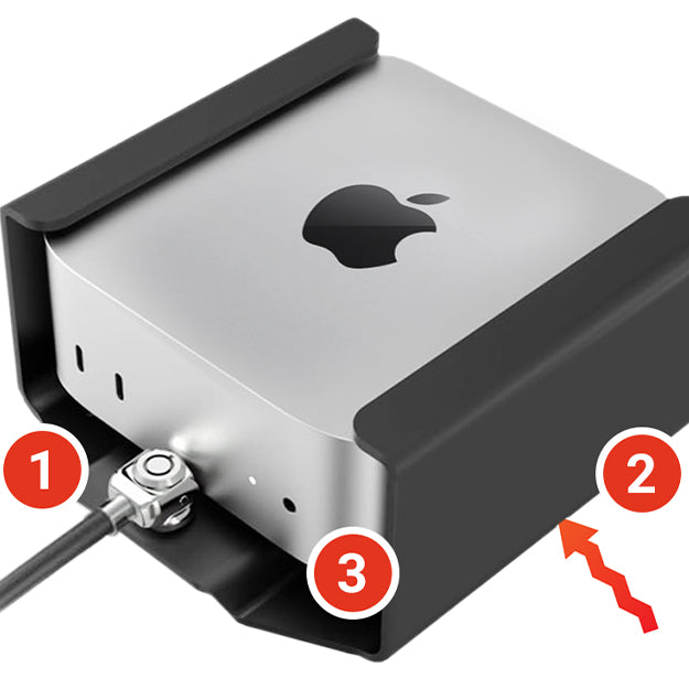 Sonnet MacCuff Mini VESA/Desk/Wall Security Mounting Bracket For Mac Mini 2024 (M4) - Black