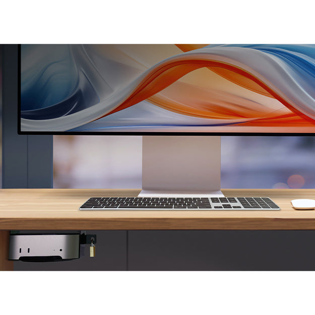 Sonnet MacCuff Studio Steel Bracket - Black (To Mount And Secure A Mac Studio Under A Desk Or To The Wall)