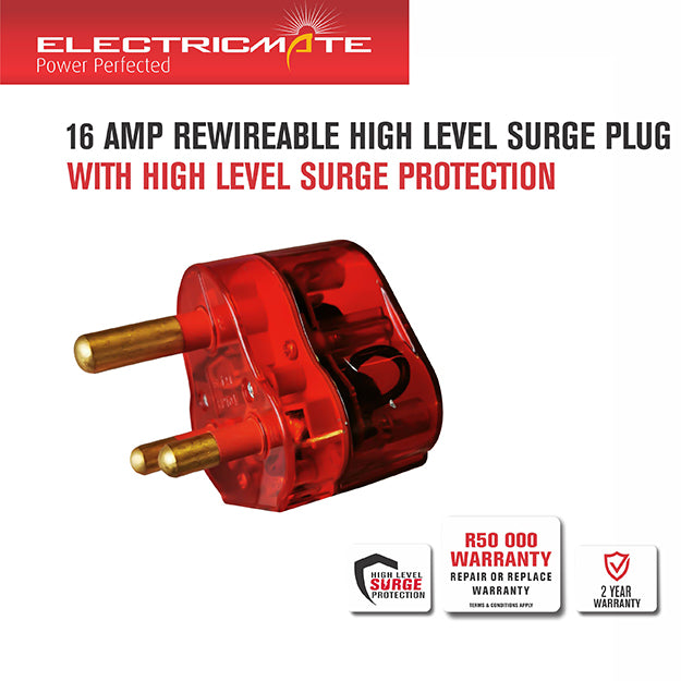 ElectricMate High Level Surge Plug - Red