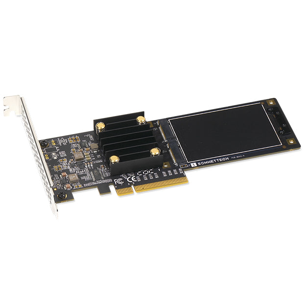 Sonnet M.2 2x4 Low-Profile PCIe Card (Two M.2 NVMe SSD slots, Add Your Own SSDs Up To 16TB)