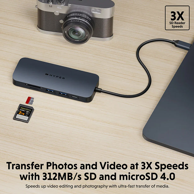 HyperDrive Next 8 Port USB-C Hub - Black