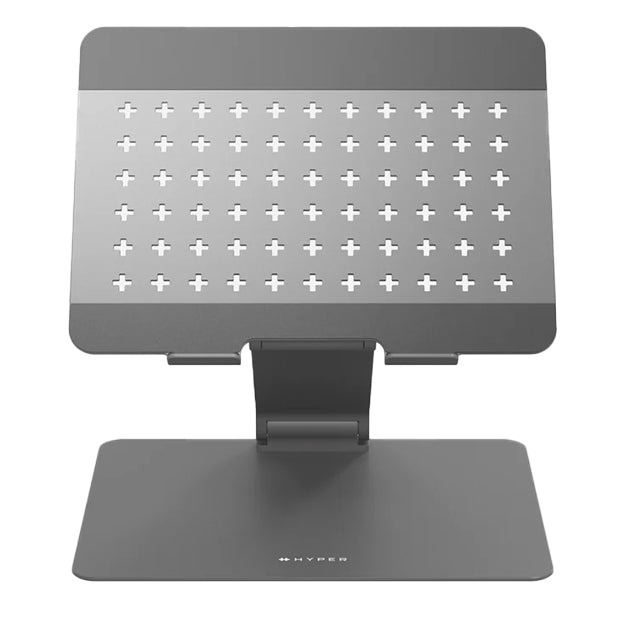 HyperSpace Ergonomic Adjustable Laptop Stand For Laptops Up To 16" - Grey