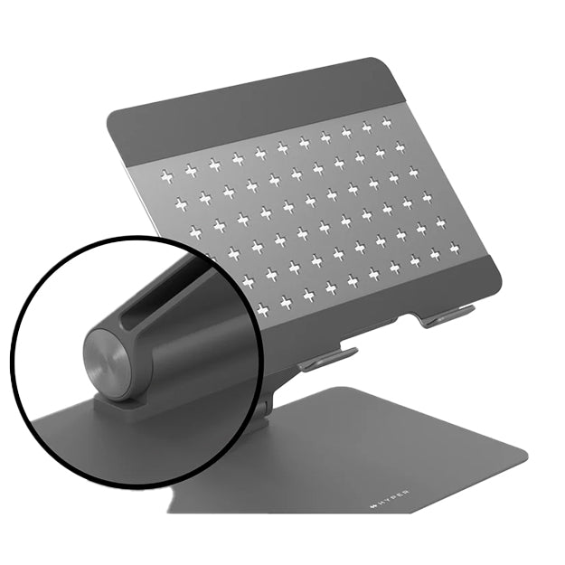 HyperSpace Ergonomic Adjustable Laptop Stand For Laptops Up To 16" - Grey