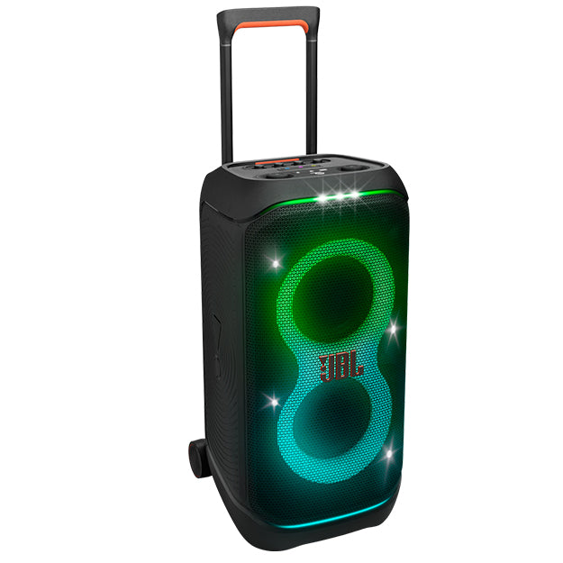 JBL PartyBox Stage 320 Portable Bluetooth Speaker With Light Effects & Wheels - Black