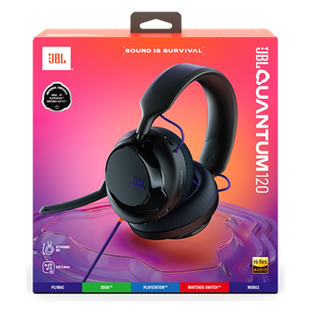 JBL Quantum 120 Wired Over-Ear Multiplatform Gaming Headset