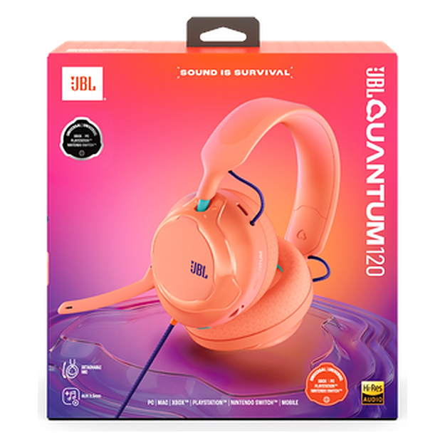 JBL Quantum 120 Wired Over-Ear Multiplatform Gaming Headset
