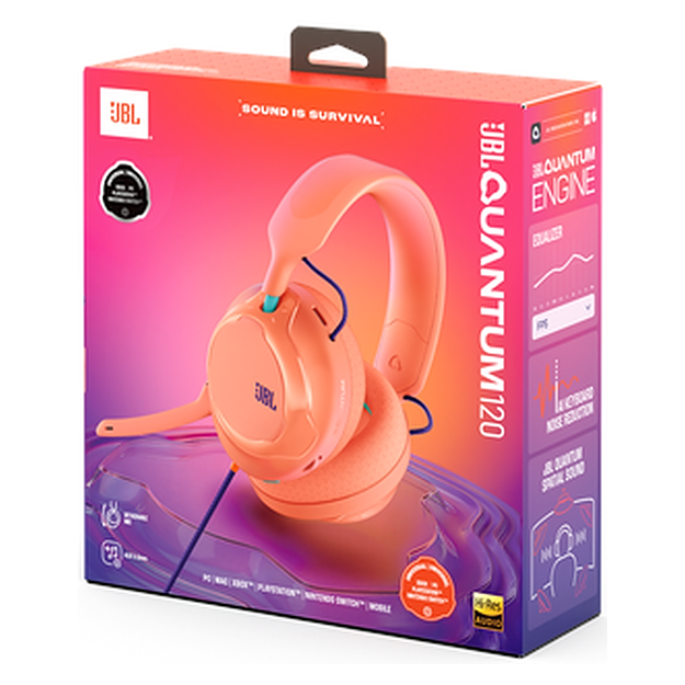 JBL Quantum 120 Wired Over-Ear Multiplatform Gaming Headset