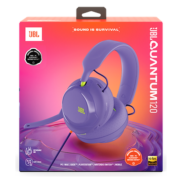 JBL Quantum 120 Wired Over-Ear Multiplatform Gaming Headset