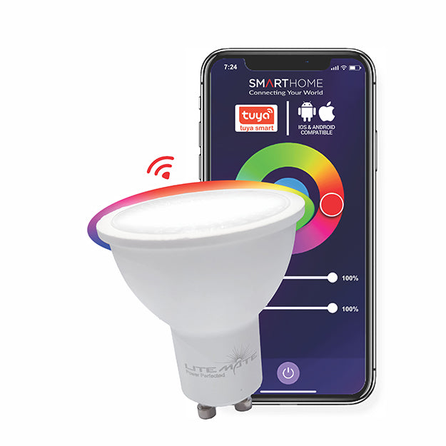 LiteMate Smarthome 5-Watt GU10 Wi-Fi LED Light Bulb
