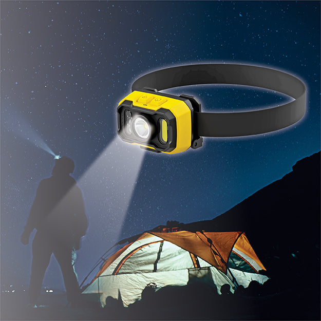 LitePro Rechargeable LED Sensor Head Lamp 1000 Lumens - Black