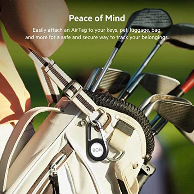 Belkin Apple AirTag Secure Holder With Carabiner - Black