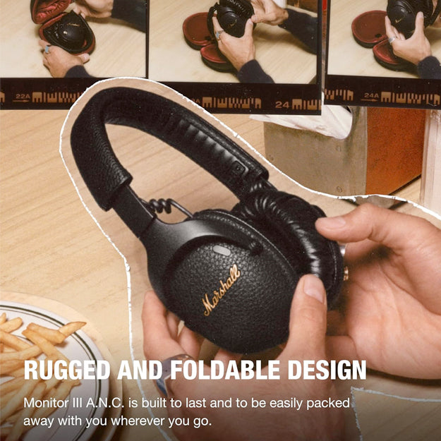 Marshall Monitor III A.N.C Active Noise Cancelling Bluetooth Over-Ear Headphones - Black