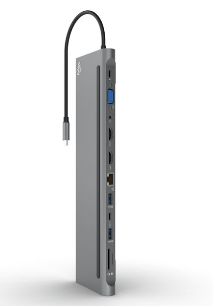 Moov 12-in-1 USB-C Multiport Hub Adapter - Space Grey