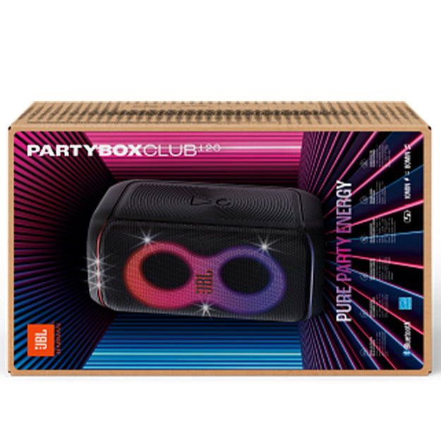 JBL PartyBox Club 120 Portable Bluetooth Party Speaker With Light Effects - Black