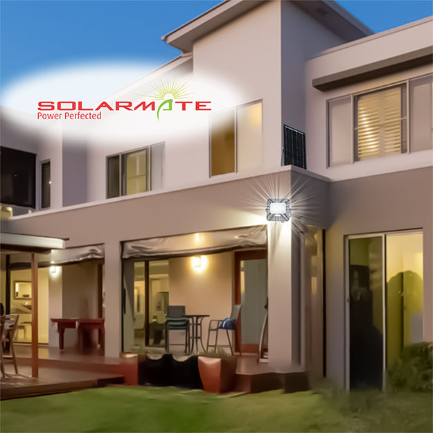 SolarMate 100-Watt Security Flood Light With Remote Control - Black