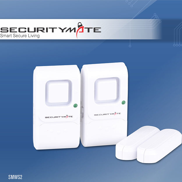SecurityMate Wireless Window/Door Magnetic Sensor (2 Pack) - White