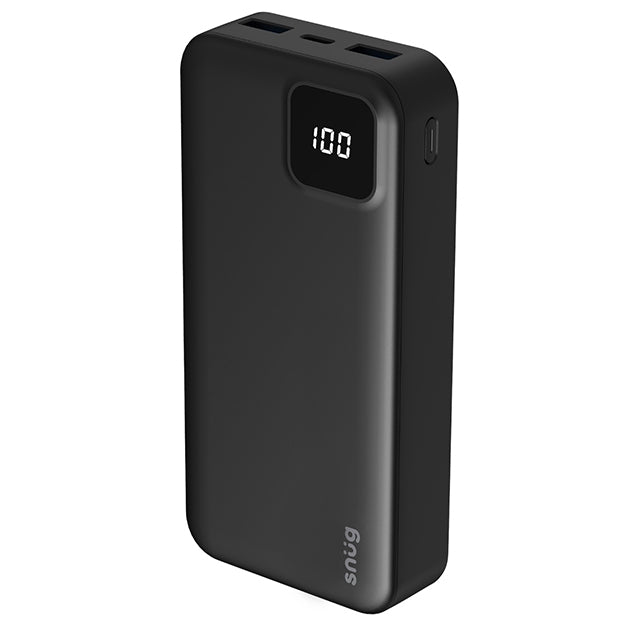 Snug 20000mAh Square Digital Powerbank - Black